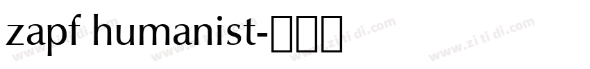 zapf humanist字体转换 zapf humanist字体转换